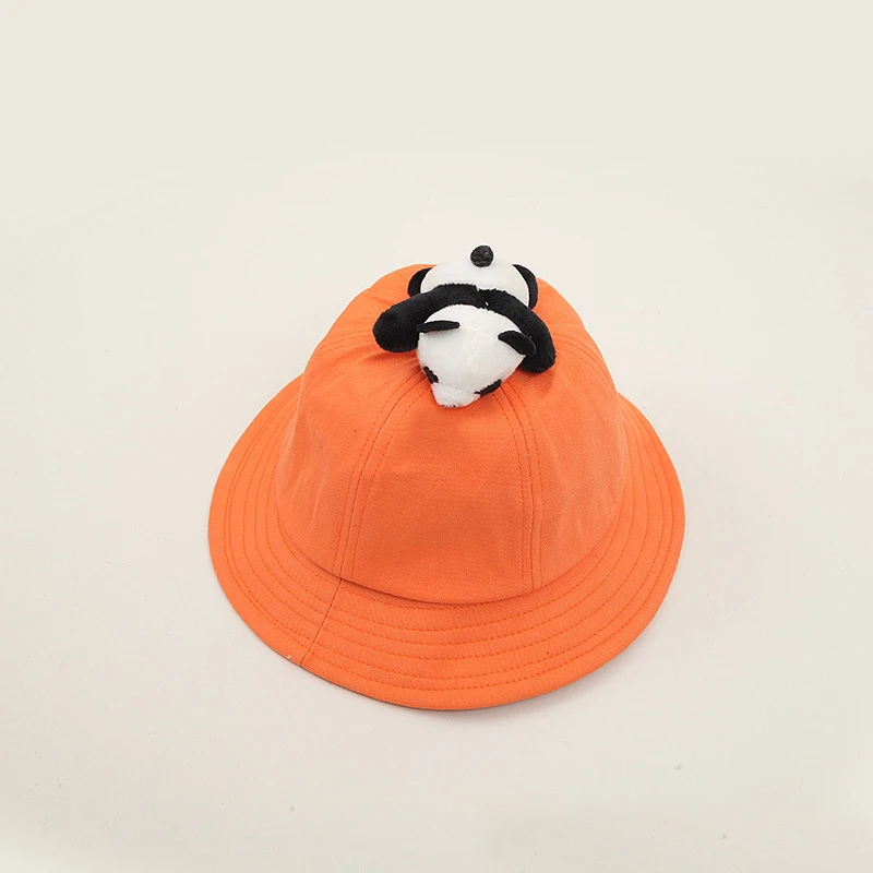 Spring Autumn Cartoon bear cotton Bucket Hat Fisherman Hat outdoor travel hat Sun Cap Hats for child boy and girl