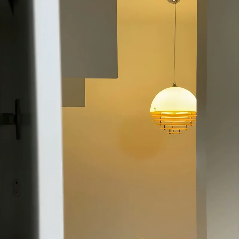

Nordic Designer Creative Sunset Orange Balcony Dining Room Eye Protection Chandelier Living Room Medieval Bedside Pendant Lights