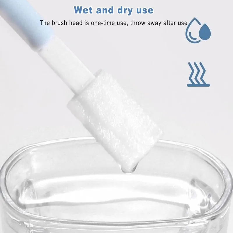 Paquete de cepillos desechables para limpieza de grietas con cabezales reemplazables, juego de cepillos para fregar con detalles multisuperficie para inodoro, cocina y patio