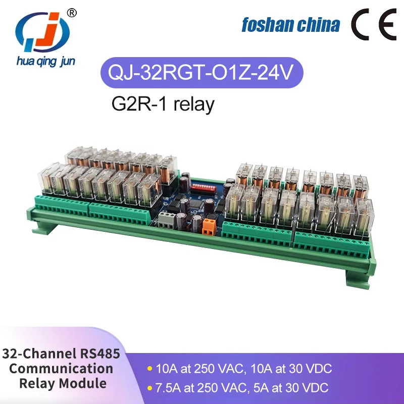 

Оптовая продажа с фабрики Chingjun 32-канальный модуль реле связи RS485 Modbus RTU пульт дистанционного управления G2R-1 10A реле для ПЛК