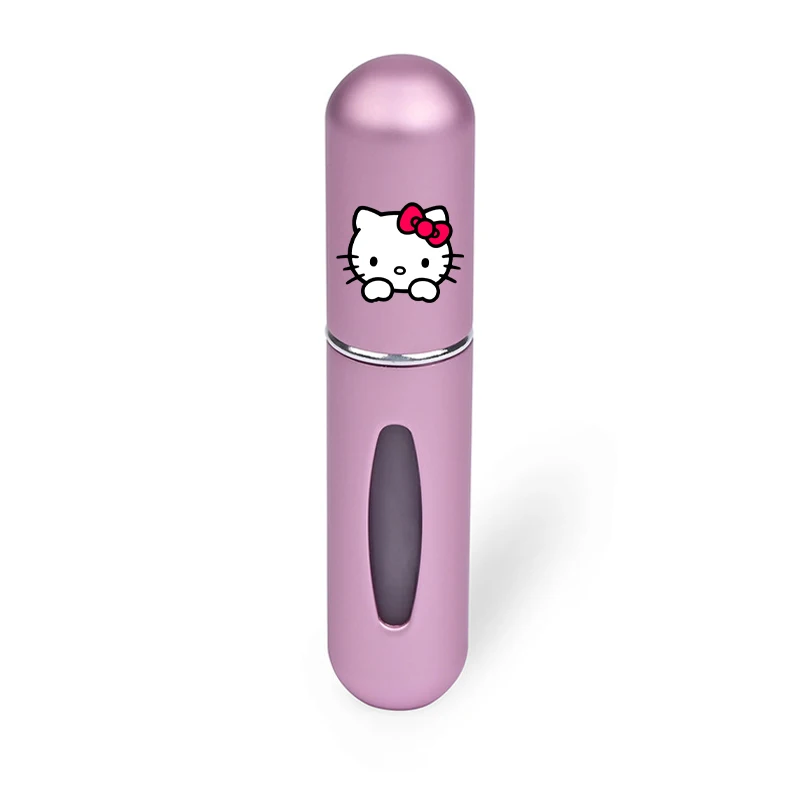 5ml Kawaii Sanrios Perfume Bottle Hello Kitty Kuromi Melody Portable Mini Rechargeable Perfume Dispenser Empty Cosmetic Atomizer