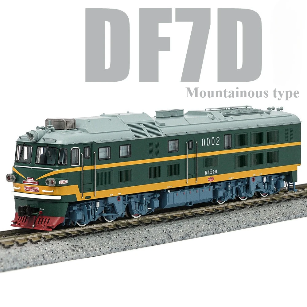 Modello di treno locomotiva diesel da montagna tipo N 1/160 DF7D con varie opzioni Modello realistico perfetto per ragazzi, giocattoli e regali