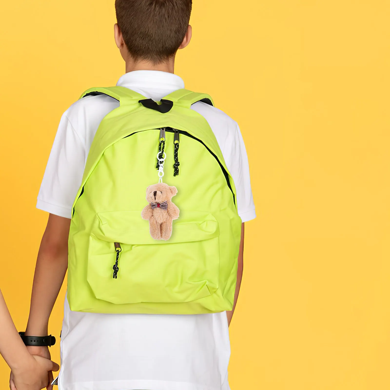 

10Pcs Mini Bear Keychain Small 8Cm Hanging Cute Bear Pendant Portable Mini Stuffed Animals Home Car Decor Accessories