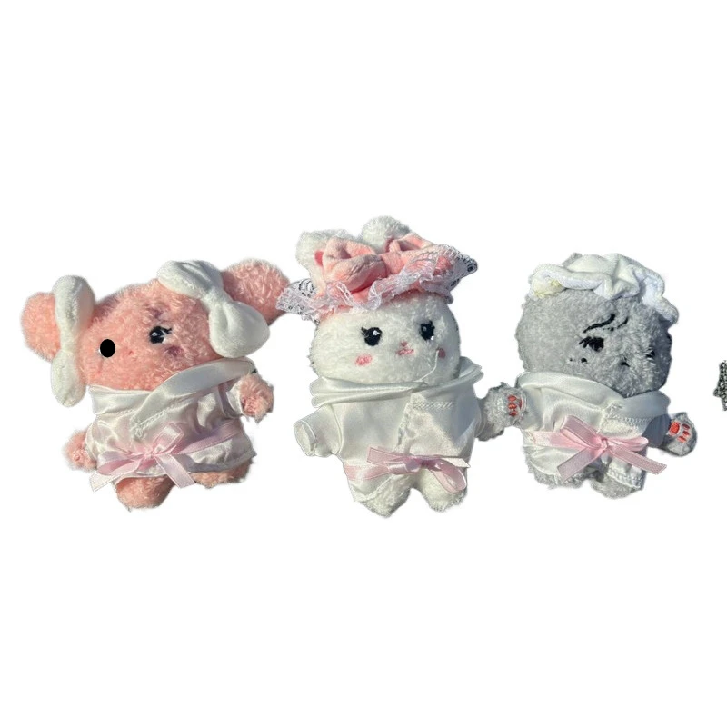 

10CM New Kpop Korean MINNIE Cartoon Rabbit Plush Figures Soyeon Minnie Miyeon Yuqi Accessories Display