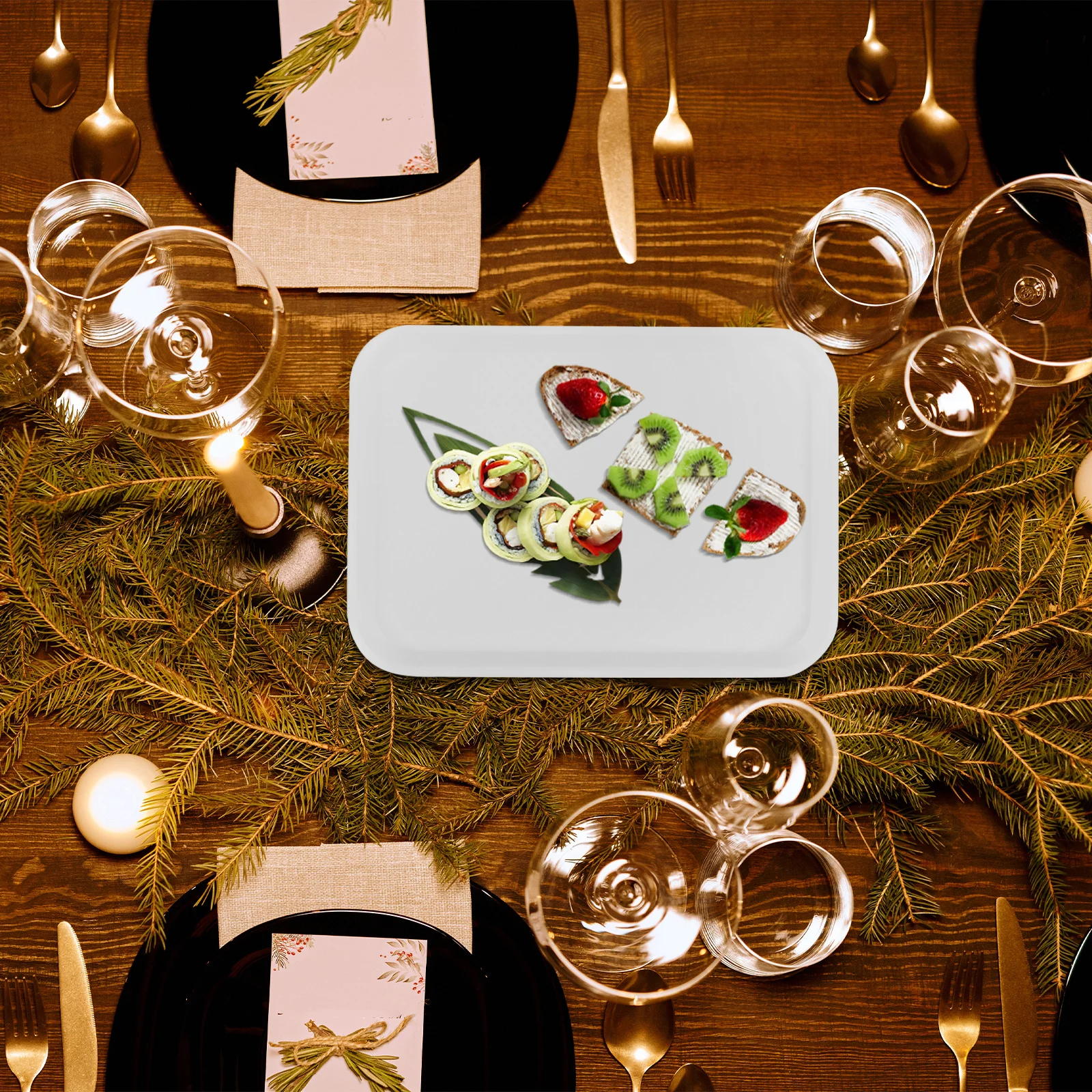 

3pcs Snack Fruit Serving Dish Food Storage Tray For Desserts Nuts Candies Dried Fruit Jewelry Display Decorative Tray