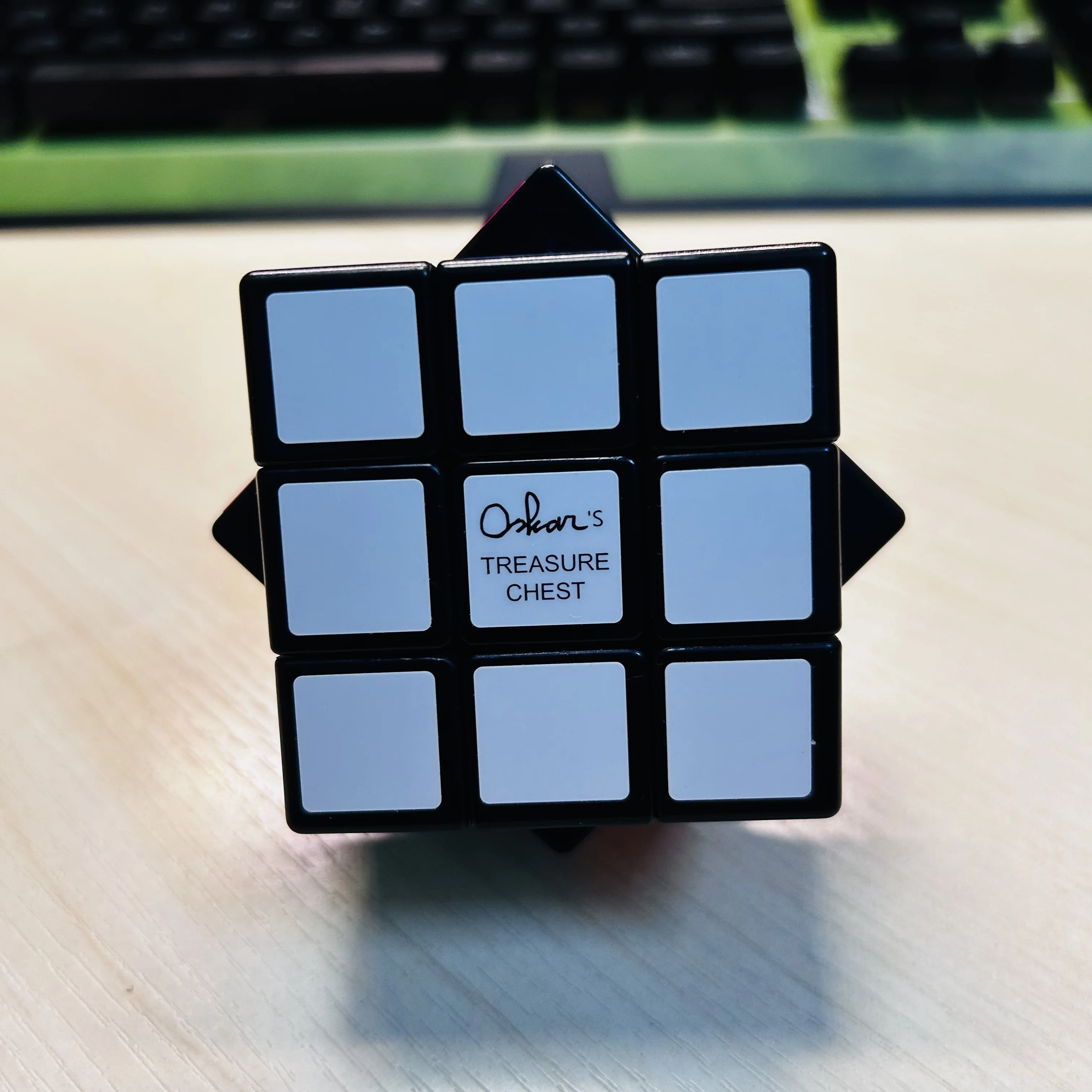 Meffert's Cube 3x3 Caixa Cubo Mágico Preto Branco 3x3x3 Cubo Mágico Quebra-cabeça Brinquedos Infantis
