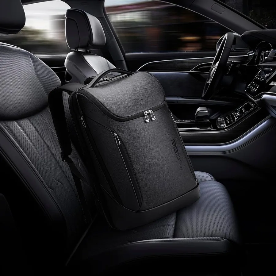 BANGE Business Smart Rucksack, wasserdichter 15,6-Zoll-Laptop-Rucksack mit USB-Ladeanschluss, langlebiger Reise-Rucksack