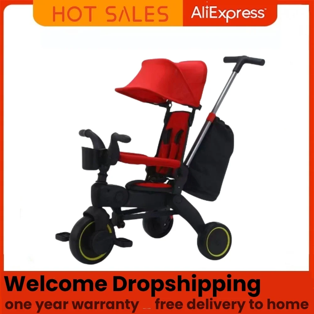 TOP Selling tricycle for kids 1-5 years old, Lightweight stroller with high quality and fast free delivery