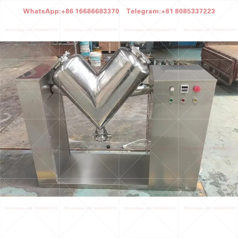 VH-2 V Type Dry Powder Mixer Small Laboratory Blender For Teaching Experiment Food Raw Material Processing Equipment