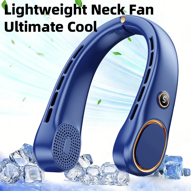 

Hanging neck design, 3000mAh ultra long battery life, rechargeable battery 6-20 hours, 360 ° cooling airflow 5-speed ultra quiet