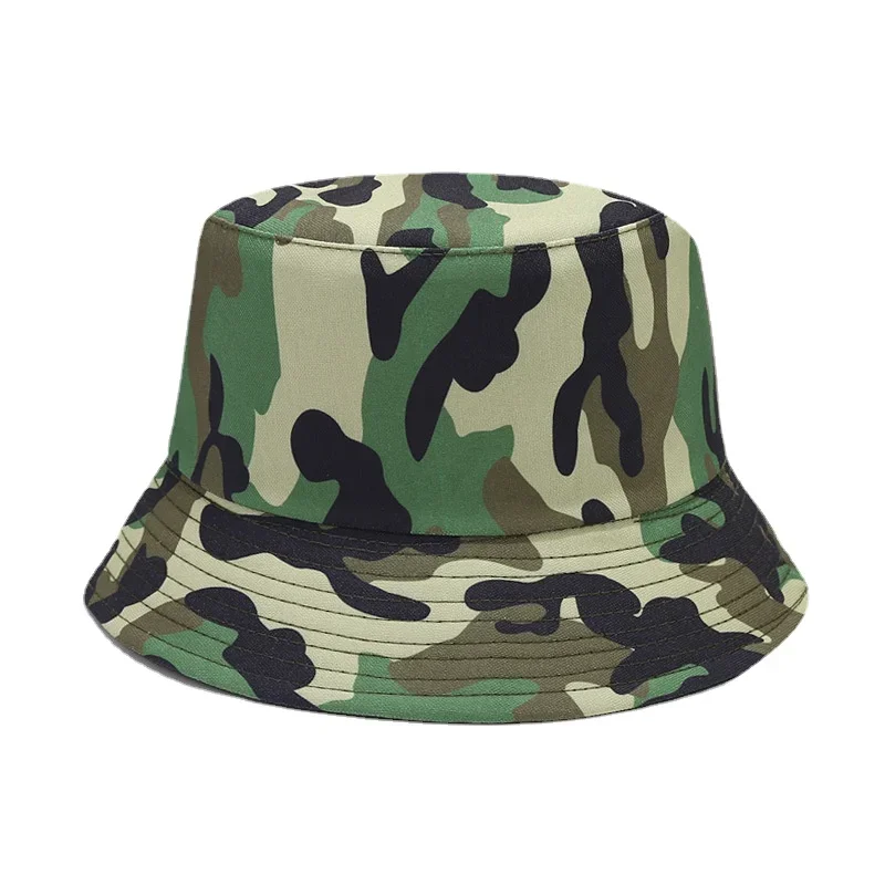 Camouflage Print Bucket Hats Men Women Kid Summer Outdoor Ports Sunscreen Panama Man Fishing Fisherman Caps Beach Travel Sun Hat