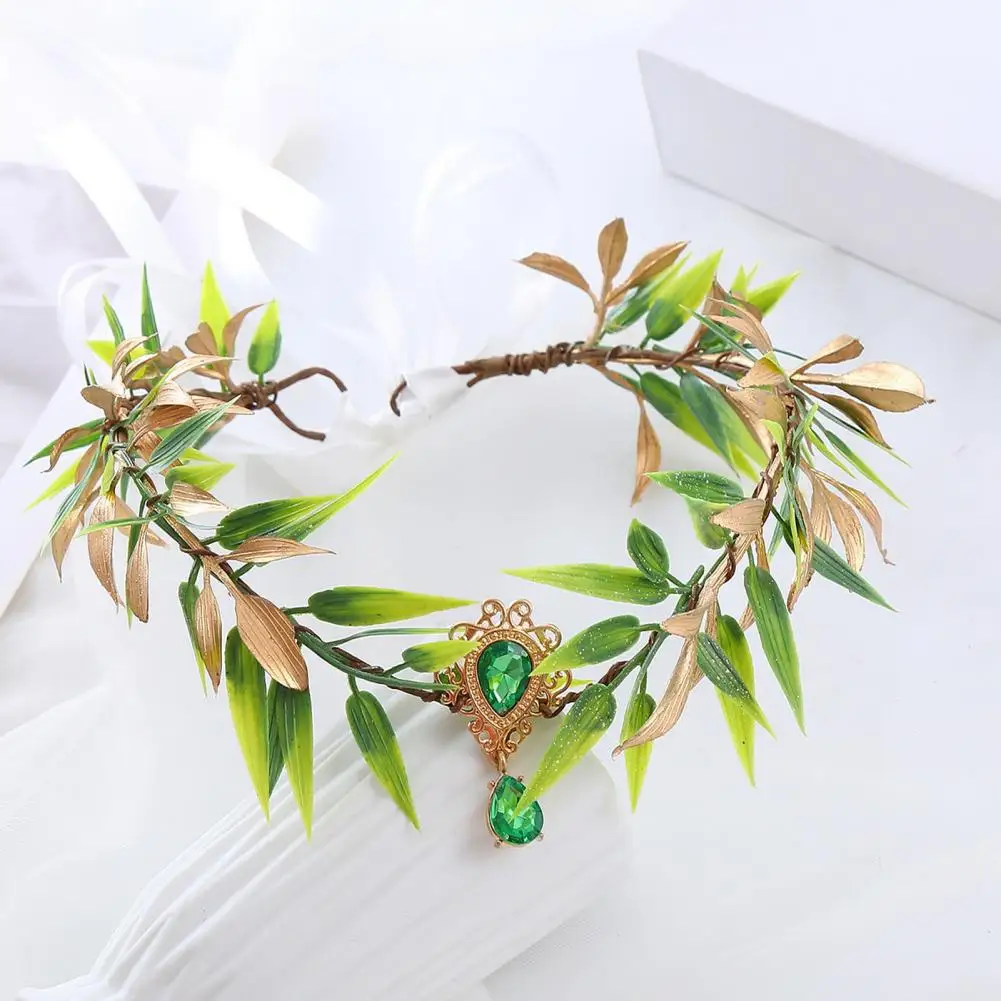 Повязка на голову пикси, элегантный костюм феи королевы, повязки на голову с ушками эльфа пикси, цветочный венок для вечеринок, свадеб, косплей, мероприятия, поддельные