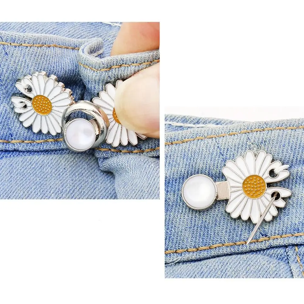 Clothing Accessories Waist Closing Button Jeans Ornaments Removable Tighten Waist Button Metal Pins Adjustable Waist Clip Women