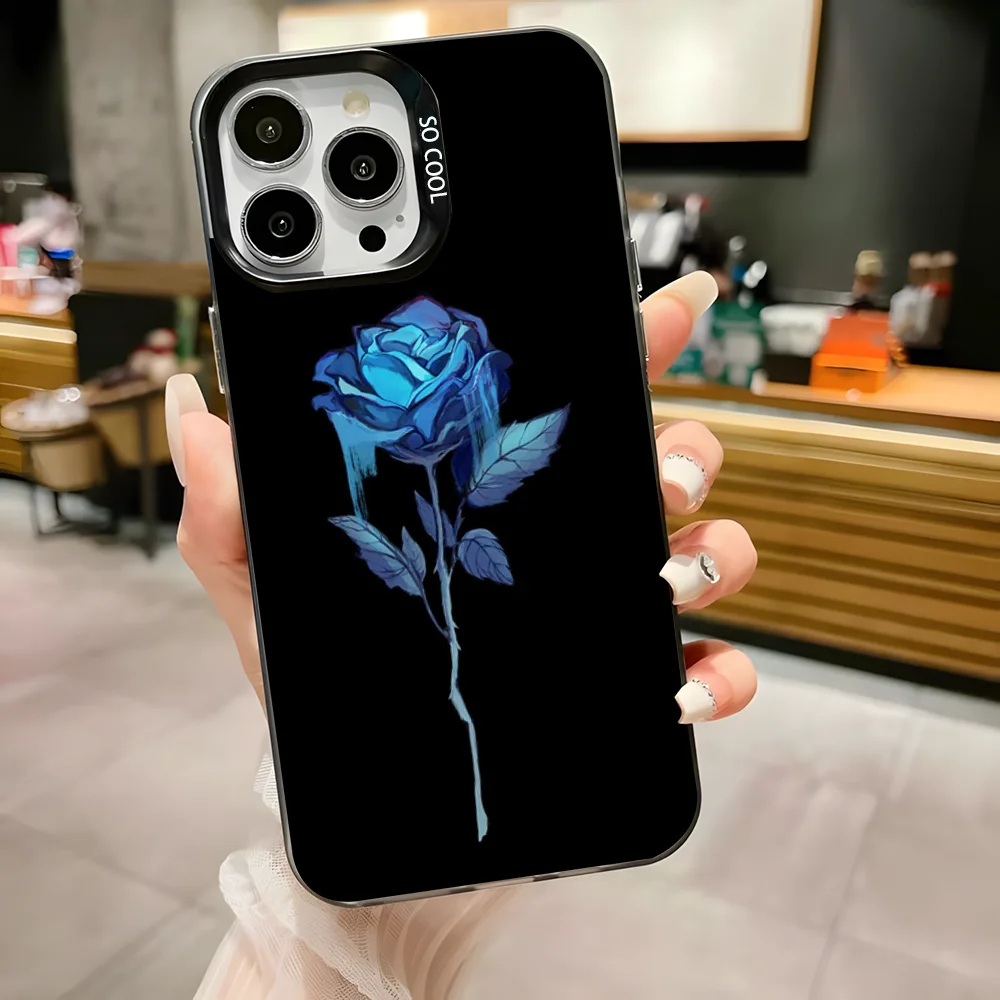 حافظة هاتف Ado Kyogen X Uta لهاتف iPhone 16,15,14,13,12,11,Pro,Max,Plus, Mini,XS,SE مضادة للسقوط باللون الأسود غير اللامع