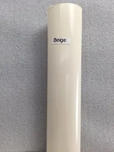 

Beige Plastic Shower Rod Cover 1x58 Inches - Update Your Bathroom