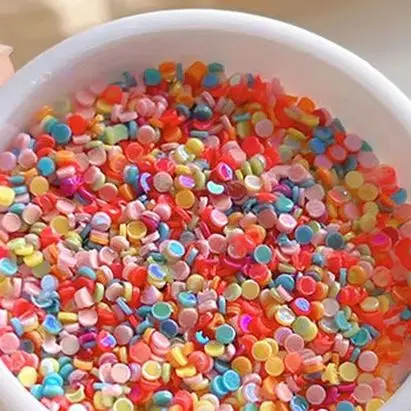 1 boîte de paillettes rondes pour ongles, flocons de Paillette colorés à pois pour Nail Art, décalcomanies 3d, accessoires