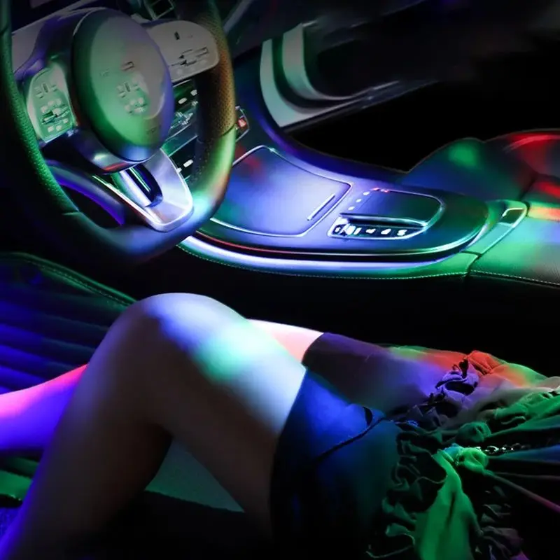 Mini Disco Lights, Magic Ball Lights, LED Stage Lights, Car Atmosphere DJ Light Sound Activated, with Powerful Magnet, Adhesive