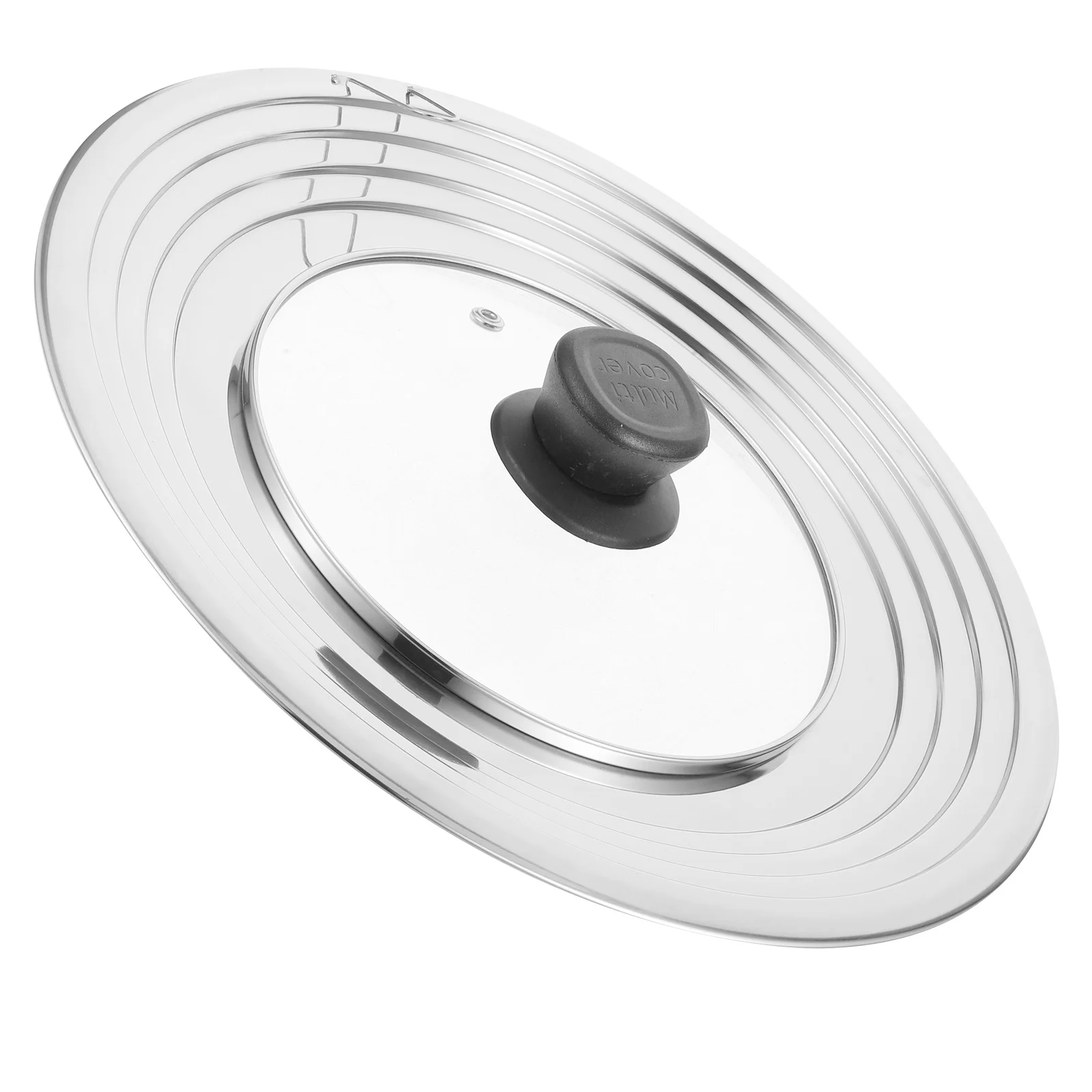 

Glass Pot Lid with Thickened Handle Transparent Anti-Cracking Fry Pan Cover for Kitchen Cookware Replacement Household