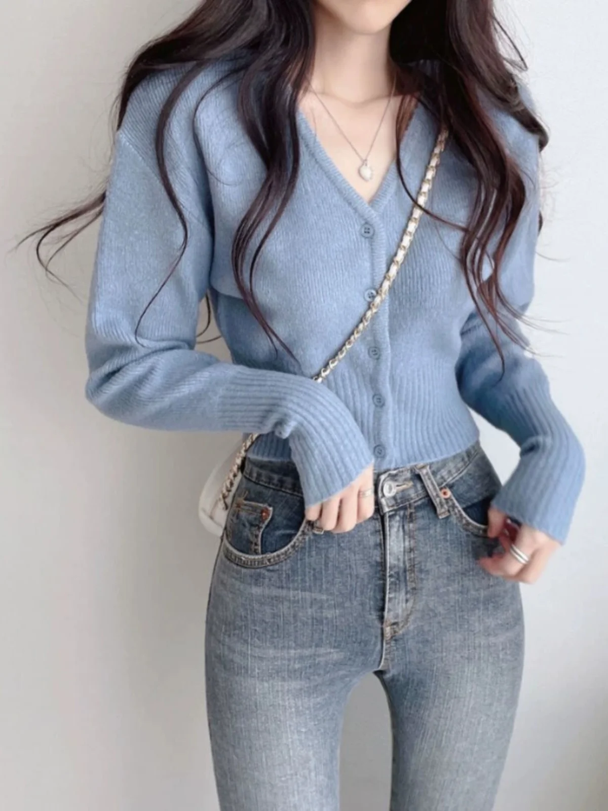 

Sweaters Jumpers Cardigans Womens Cropped Y2K Chenille Cotton Ruffle Edge Fitted Line Party Event Sweet Feminine Pretty Elegant
