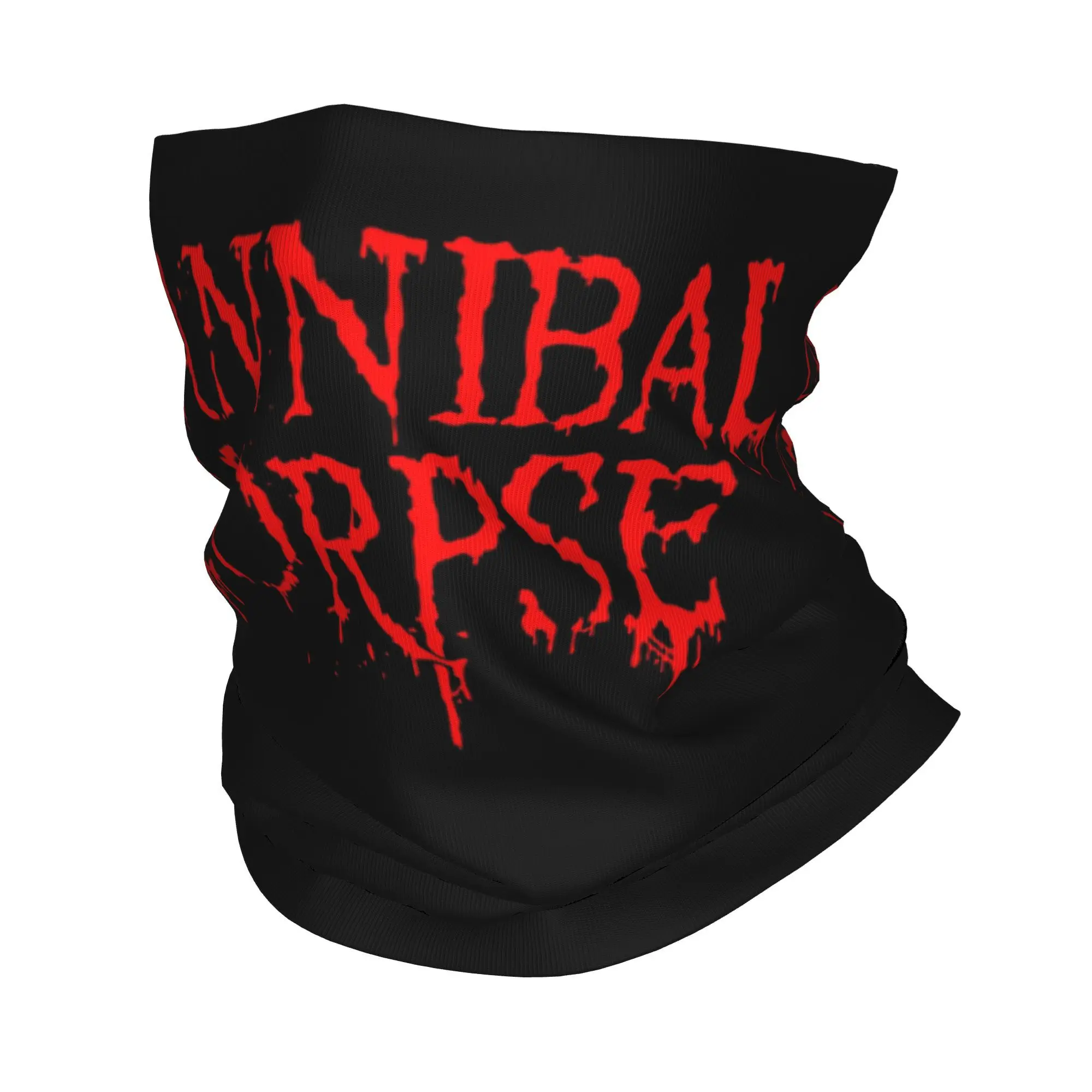 Cannibal Corpse 데스 메탈 밴드 Bandana Neck Gaiter 프린트 매직 스카프 다용도 페이스 마스크 야외 스포츠