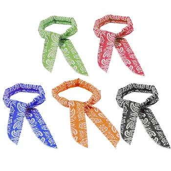 5 pçs toalha de secagem rápida gelo bandana pescoço envoltório esportes ao ar livre toalha de gelo toalha fria absorção de suor secagem rápida toalha fria