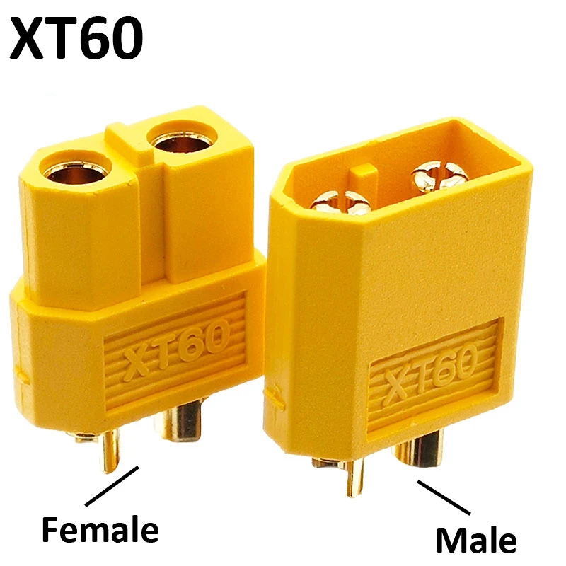 Bala Conectores Plugues para Bateria RC Lipo, XT60 Plug, Masculino e Feminino