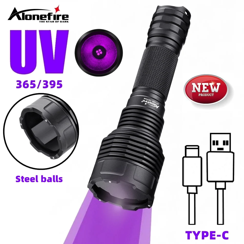 

15 Вт УФ 365 нм 395 нм Высокая мощность Blacklight USB-фонарик Невидимый чернильный маркер для кошек, собак, мочи, руды, денег, скорпиона, фонарик
