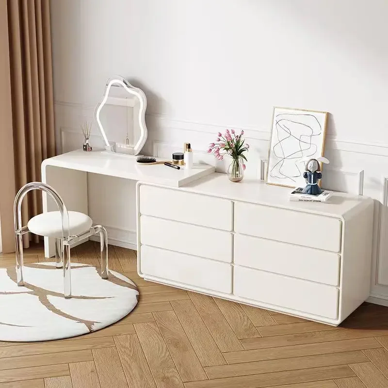 

Dresser Integrated Bedroom Internet Celebrity Makeup Table Modern Simple Small Apartment Corner