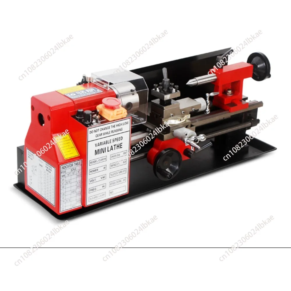 Metal Processing Machinery Tools Cj0618-350 Miniature Lathe Electrodeless Speed Control Household Desktop Small Metalwork Lathe