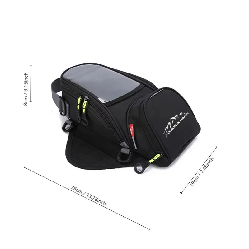 MOUNTAIN HAWK New Strong Magnetic Motorcycle Tank Bags Mobile Phone Navigation Motorbike Oil Tank Bag Fixed Straps Shoulder Bag image 5
