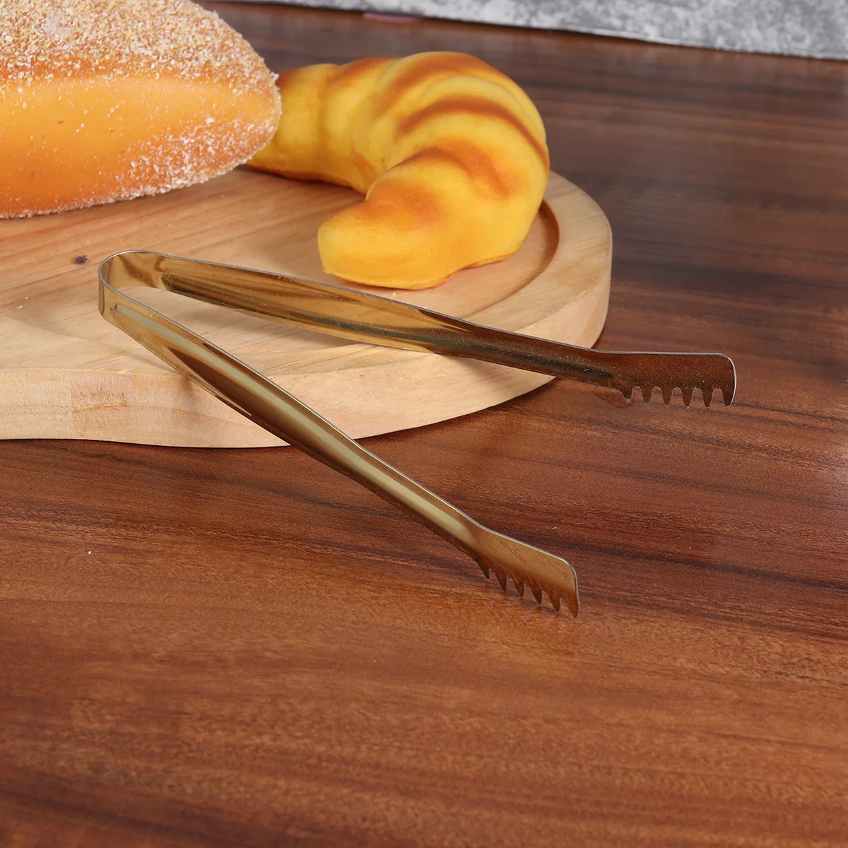 

4 pcs 15Cm Stainless Steel Food Serving Tongs Rustproof Lightweight Bread Ice Cube Clip For Home Kitchen Bar Buffet Outdoor