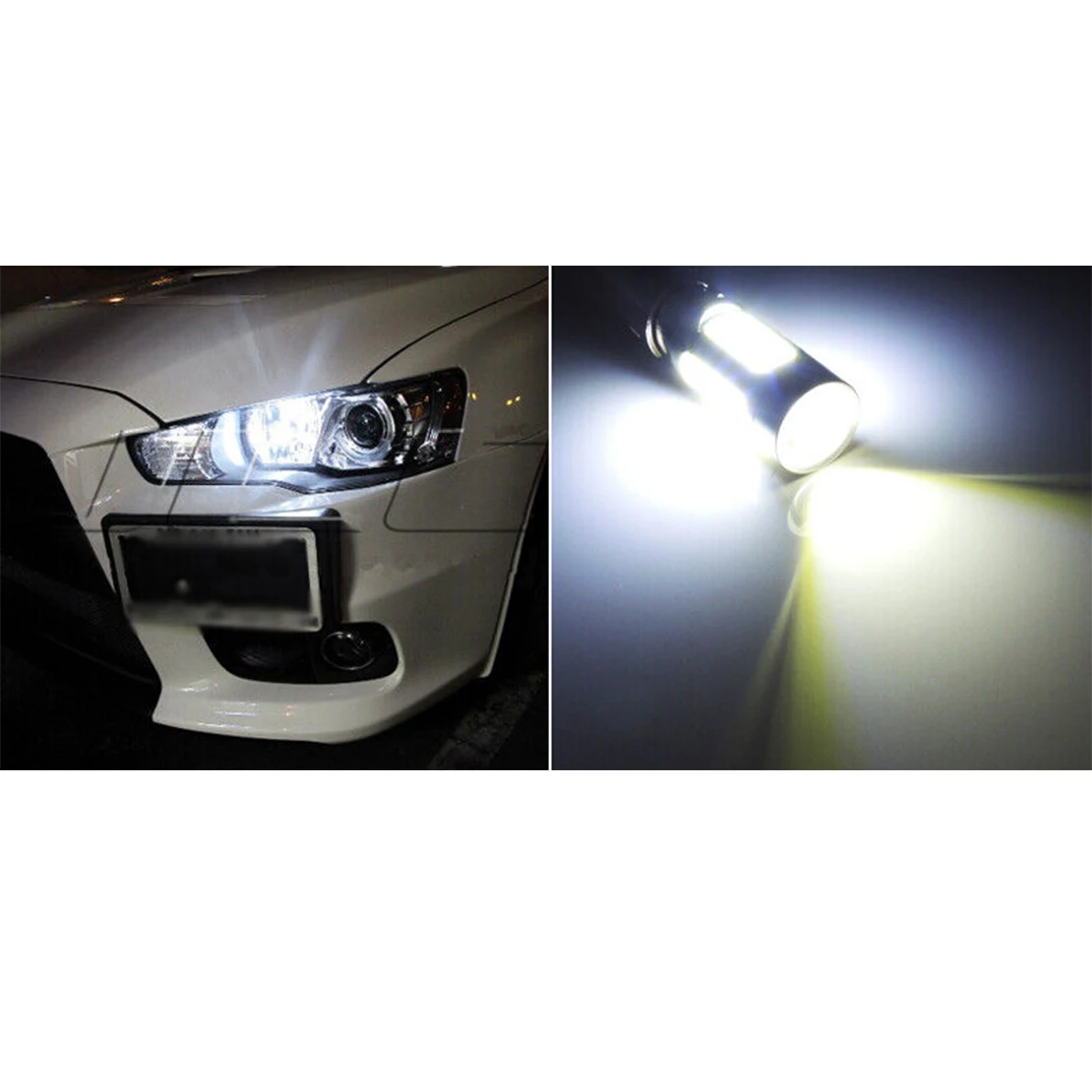 2 buah/set bohlam lampu sein LED truk mobil putih 1156 7506 1156A P21W BA15S 12-24v