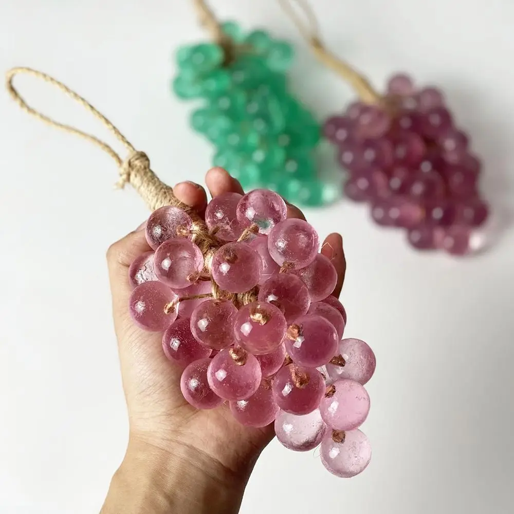

Creative Crystal Transparent Handcrafted Grape Soap Rich Foam Simulated Cleansing Soap Hanging Can Be Cut Plant Soap for Shower