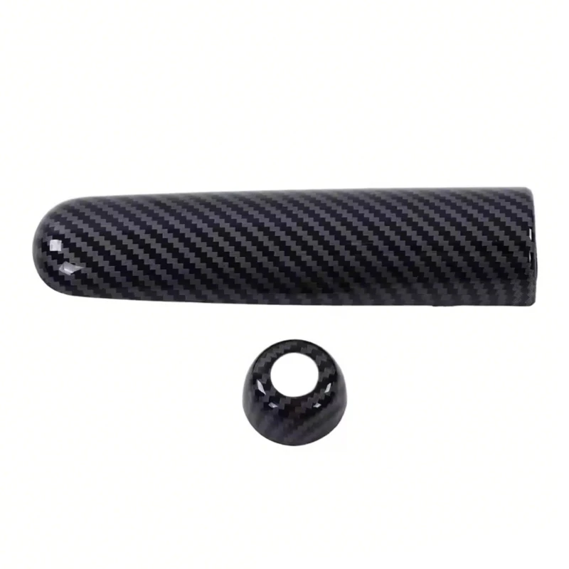 Handbrake Trim Cover for F55 F56 F57, Carbon Fiber Pattern ABS Parking Brake Accent Trim for Interior Console Cabin Detail H9EE