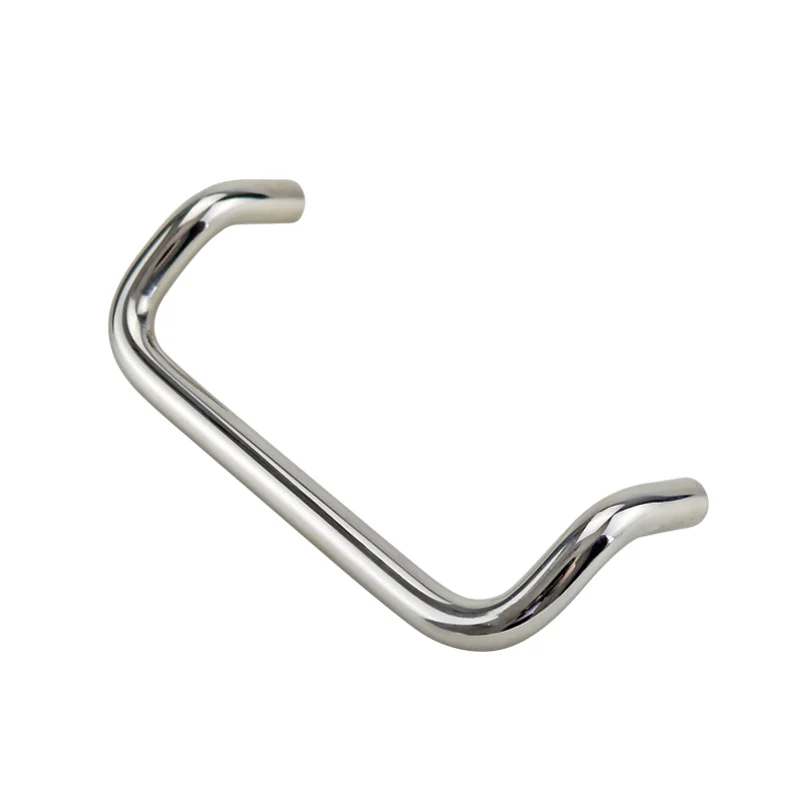 Stainless Steel Arc-Shaped Double Curved Angle Open Installation Handle For Industrial Electrical Automation Equipment Handle