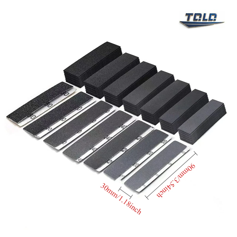 30*90mm Dry and Wet Universal Sandpaper Small Rectangular Polishing and Grinding Sanding Paper Abrasive Woodworking Hand Tools