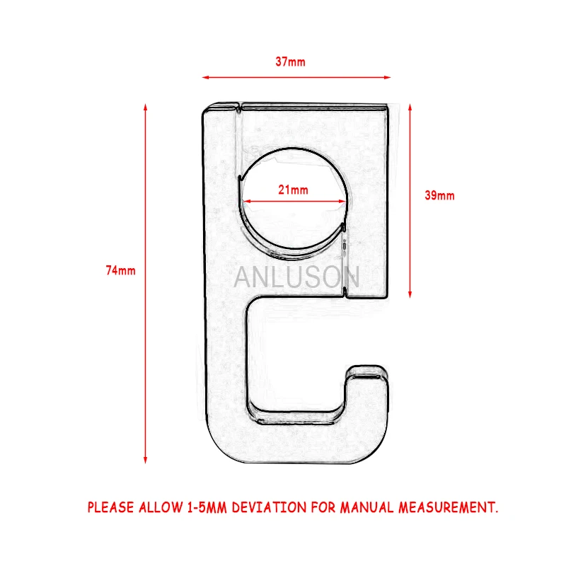 Motocicleta Capacete Gancho Suporte para Honda, Bagagem Bag Hanger, 22mm, PCX125, PCX150, PCX160, PCX 160, PCX 150, PCX125