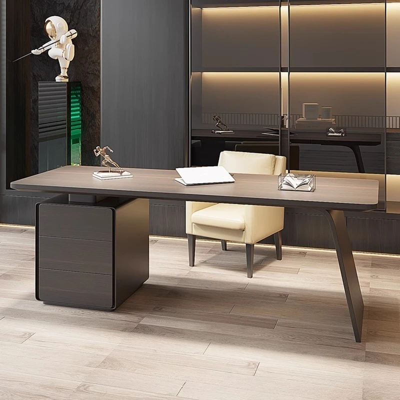 Italian minimalist double boss office desk home study modern simple desktop writing computer desk