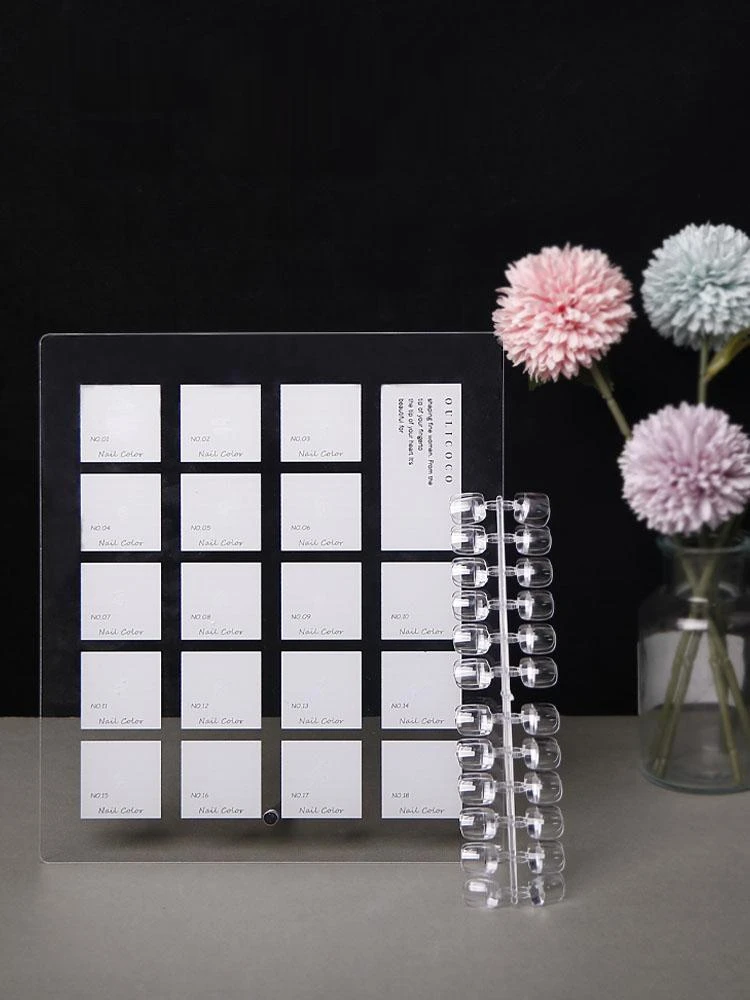 Nagel Swatch Farbkarte Display Diagramm Nagel Display Board Gel Polnisch Vorlage Nail Art Probe Ständer Acryl Palette für Nagel Salon