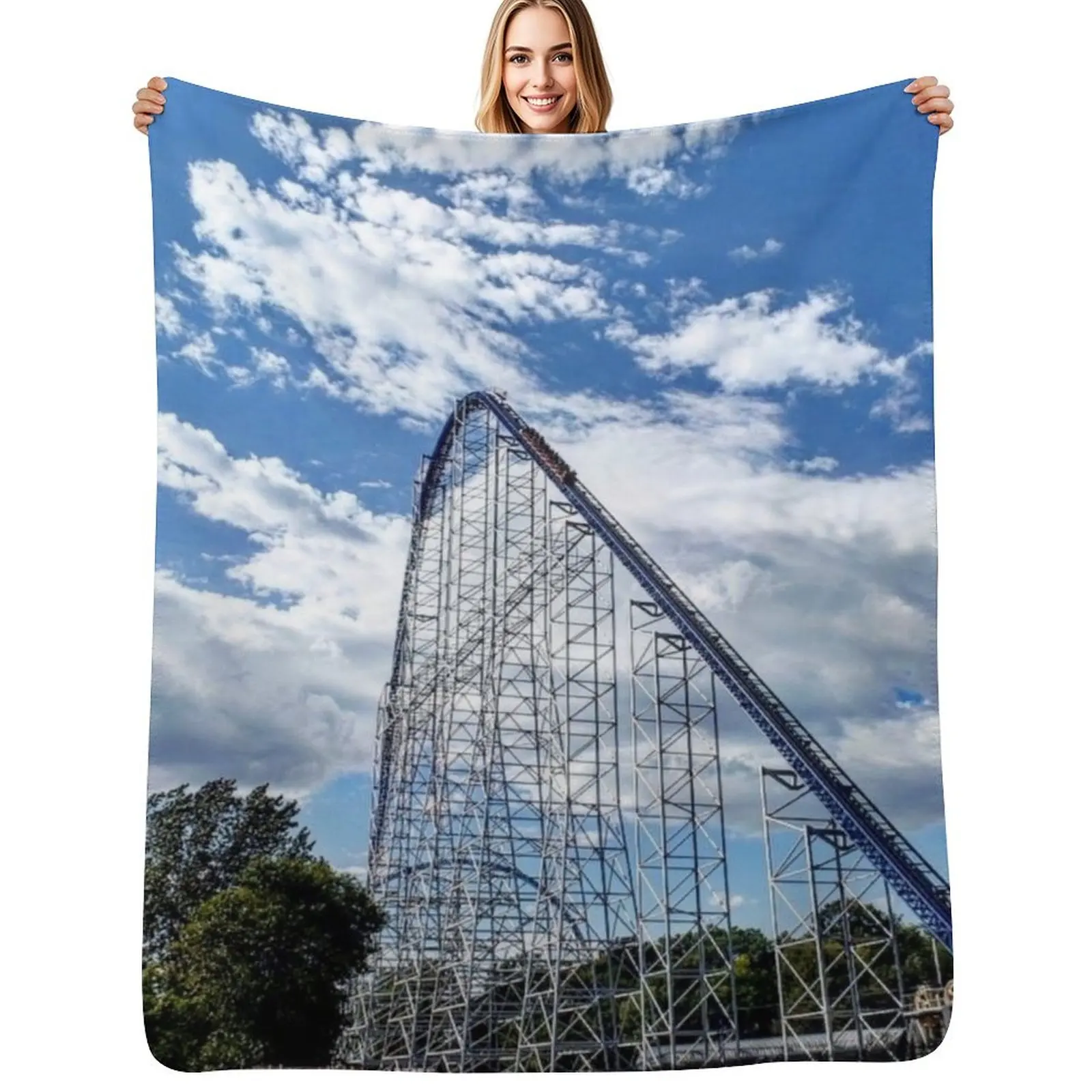 Millennium Force Throw Blanket Soft Bedroom Blanket for Night Sleeping