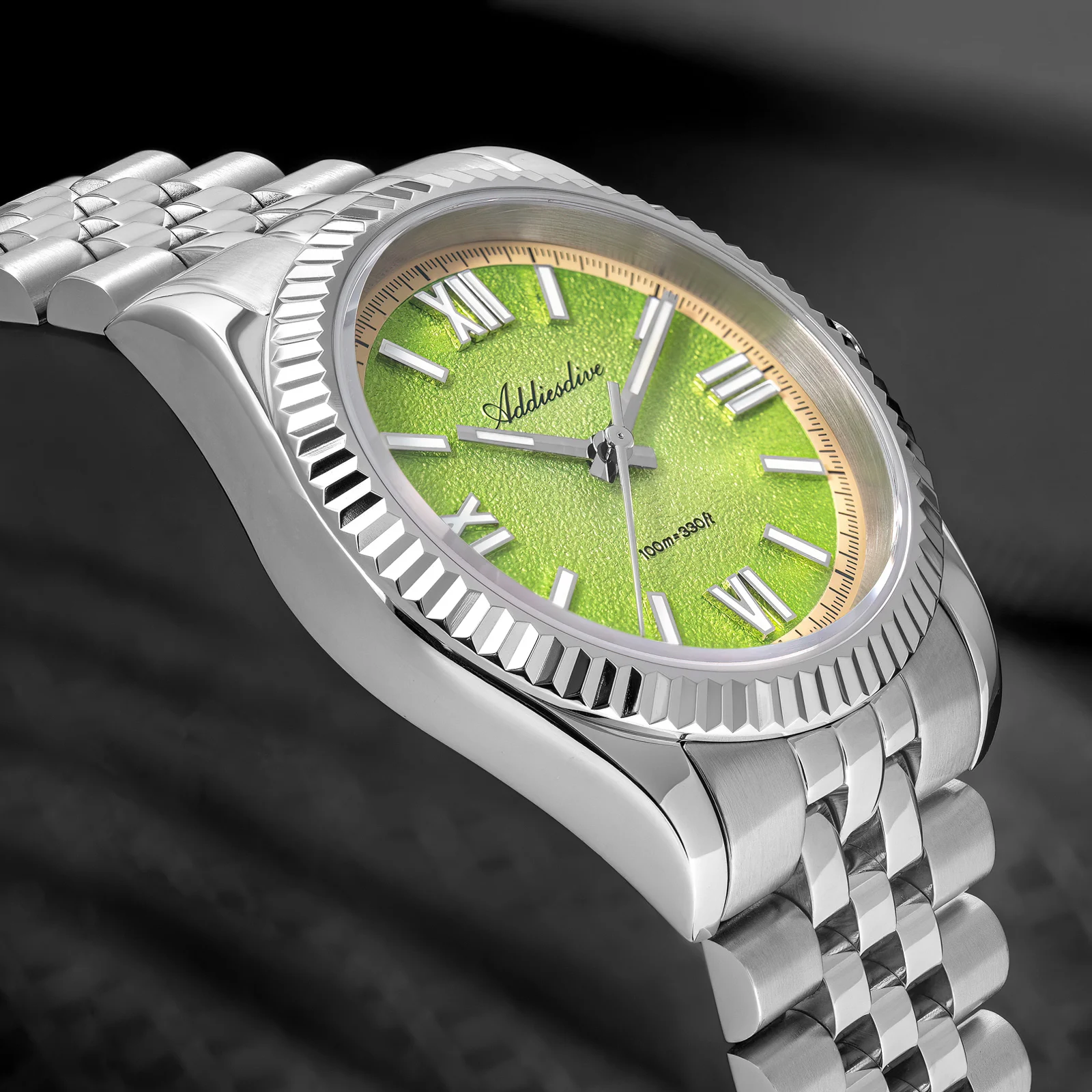 ADDIESDIVE Hight Quality Sapphire Glass 10Bar Waterproof Watches 316L Stainless Steel BGW9 Super Luminous Wristwatches for Women view 3