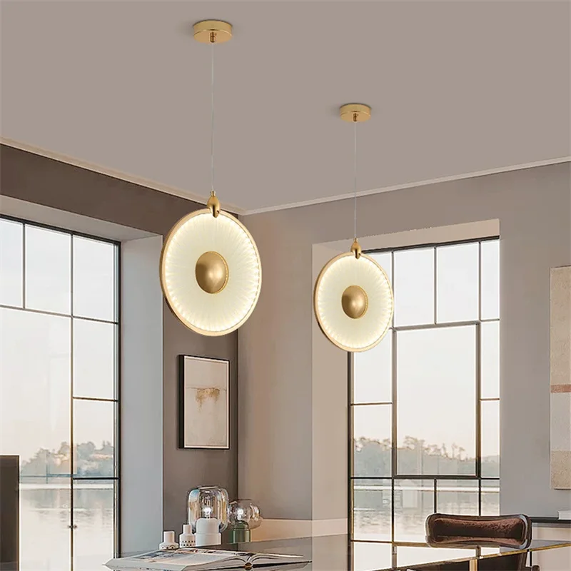 RONIN Nordic Pendant Light Modern Round LED Lamp Creative Design Decoration For Living Dining Room Bedroom