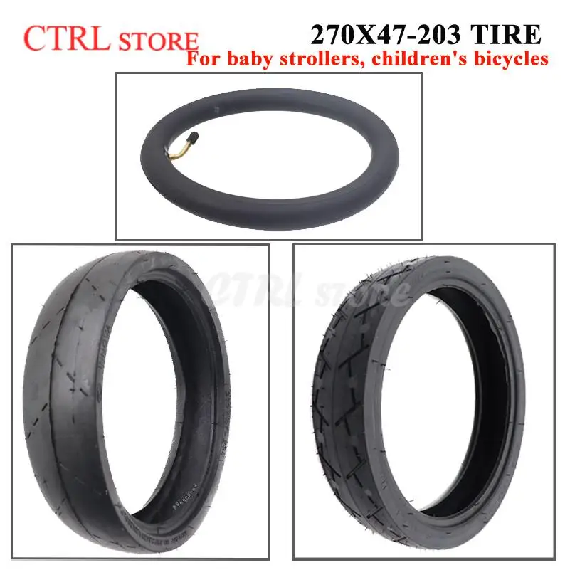 10 inch tyre and tube 270x47-203 pneunatic wheel tyre for Baby trolley child tricycle bicycle electric folding car