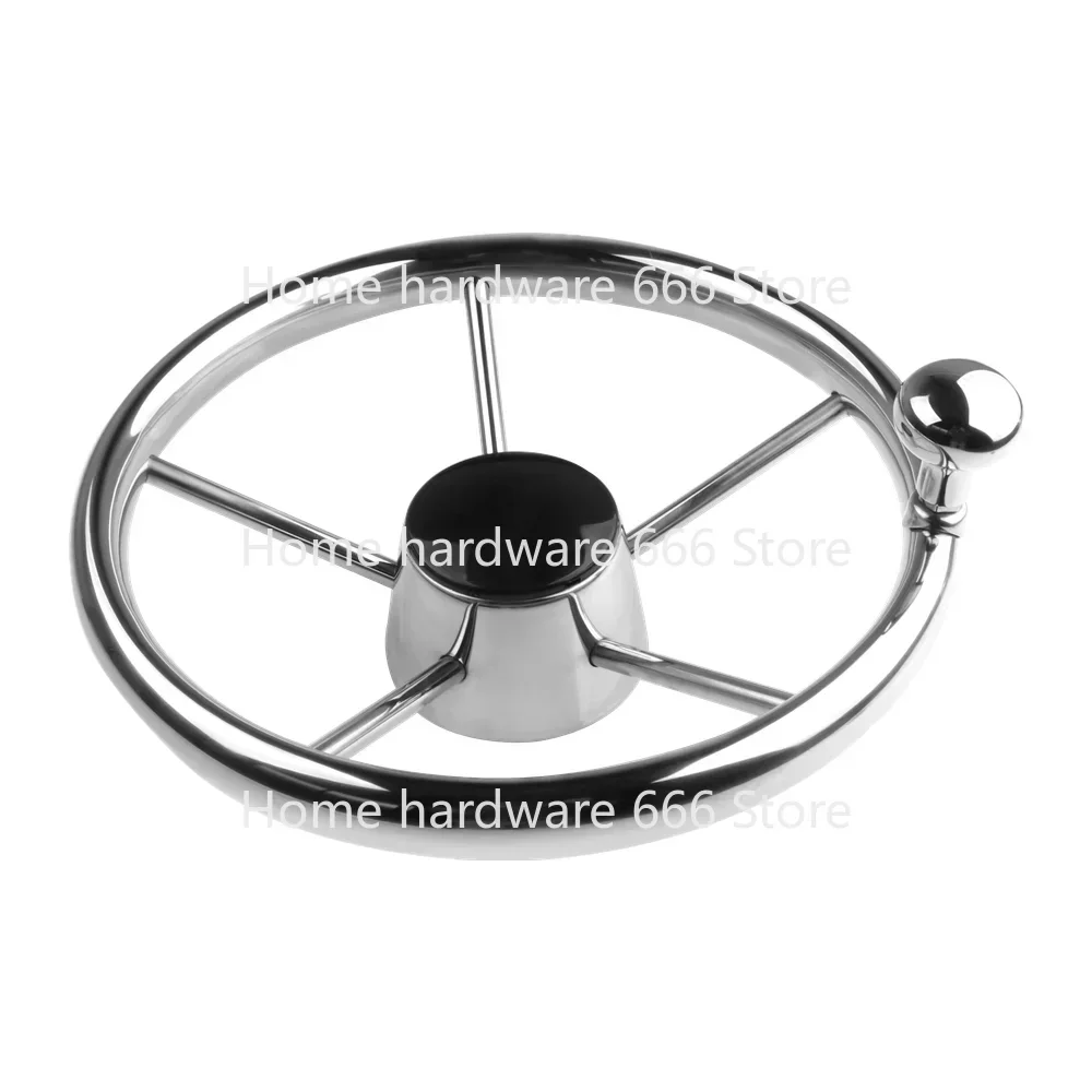 

Boat Accessories Steering Wheel With knob Stainless Steel 5 Spoke 25 Degree 11'' For Marine Yacht