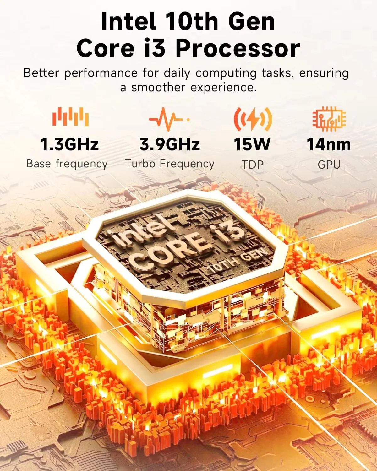 Tablettes CHUWI Hi10 X2 10,1'' Dual-Core Intel Core i3 (jusqu'à 3,9 GHz) 8 Go de RAM 256 Go SSD Tablette PC Windows 4K Micro Windows 11 WIFI6