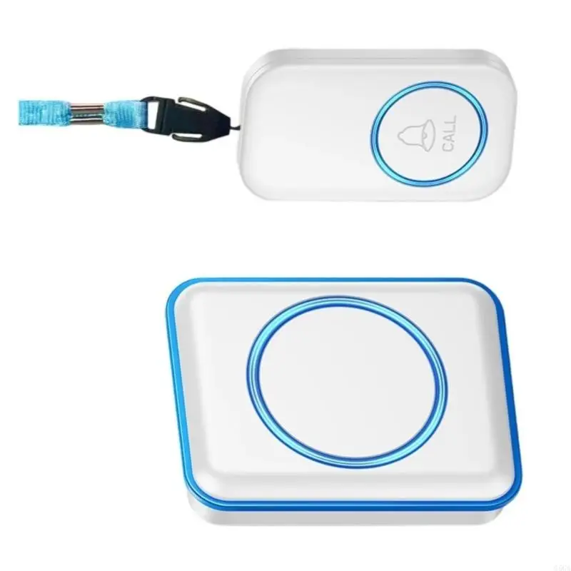 G5GA Caregiver Pager 60 Chimes Nurse Calling Patient Fall Help System Wireless Call Button Elderly Alarm SOS Alert