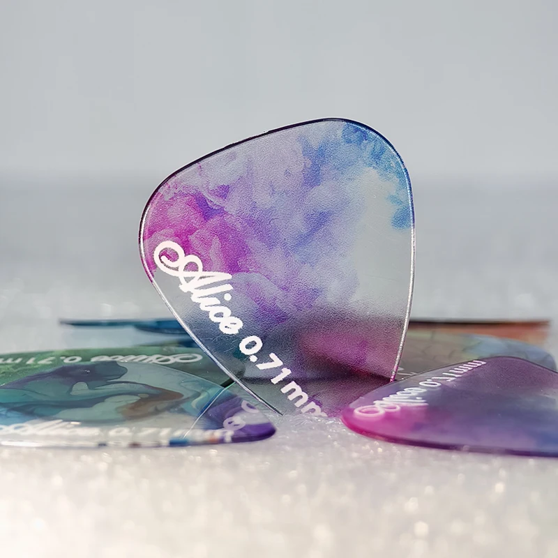 Alice Guitar Pick AWR-HR Pick 0.71/0.96/1.2 mm Translucent Patterned, Guitar Accessories