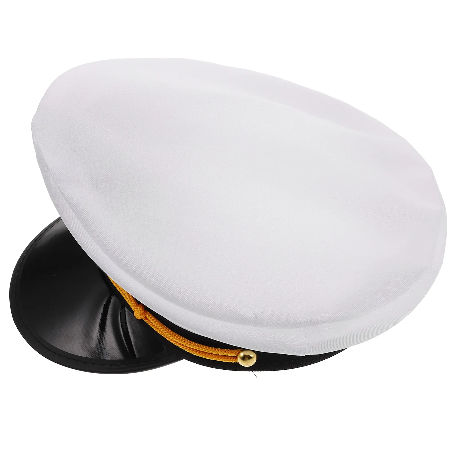 

Sailor Hat for Adults Men Women White Captain Style Marine Flat Cap Ideal for Boat Parties Themed Events Carnival Masquerade