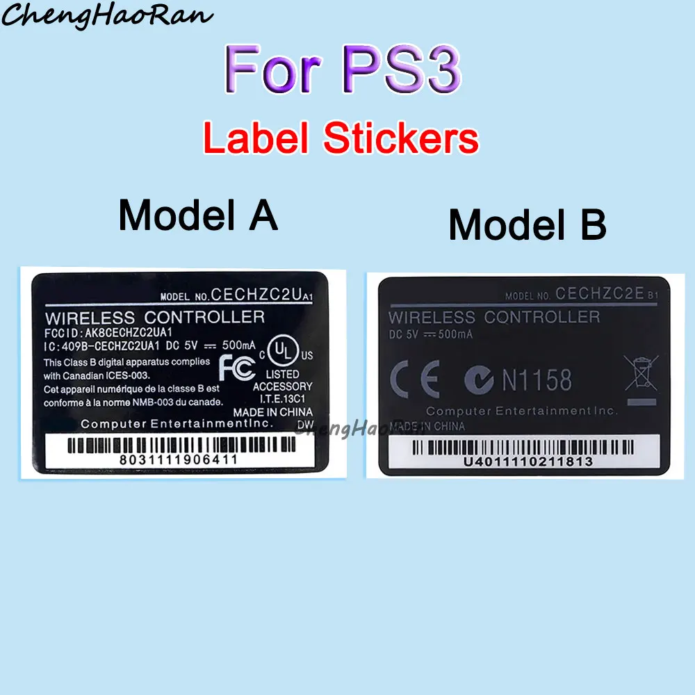 

2 Pcs High Quality Grip Label Sticker For PlayStation 3 Wireless Controller Grip Back Label Case Sticker Accessories