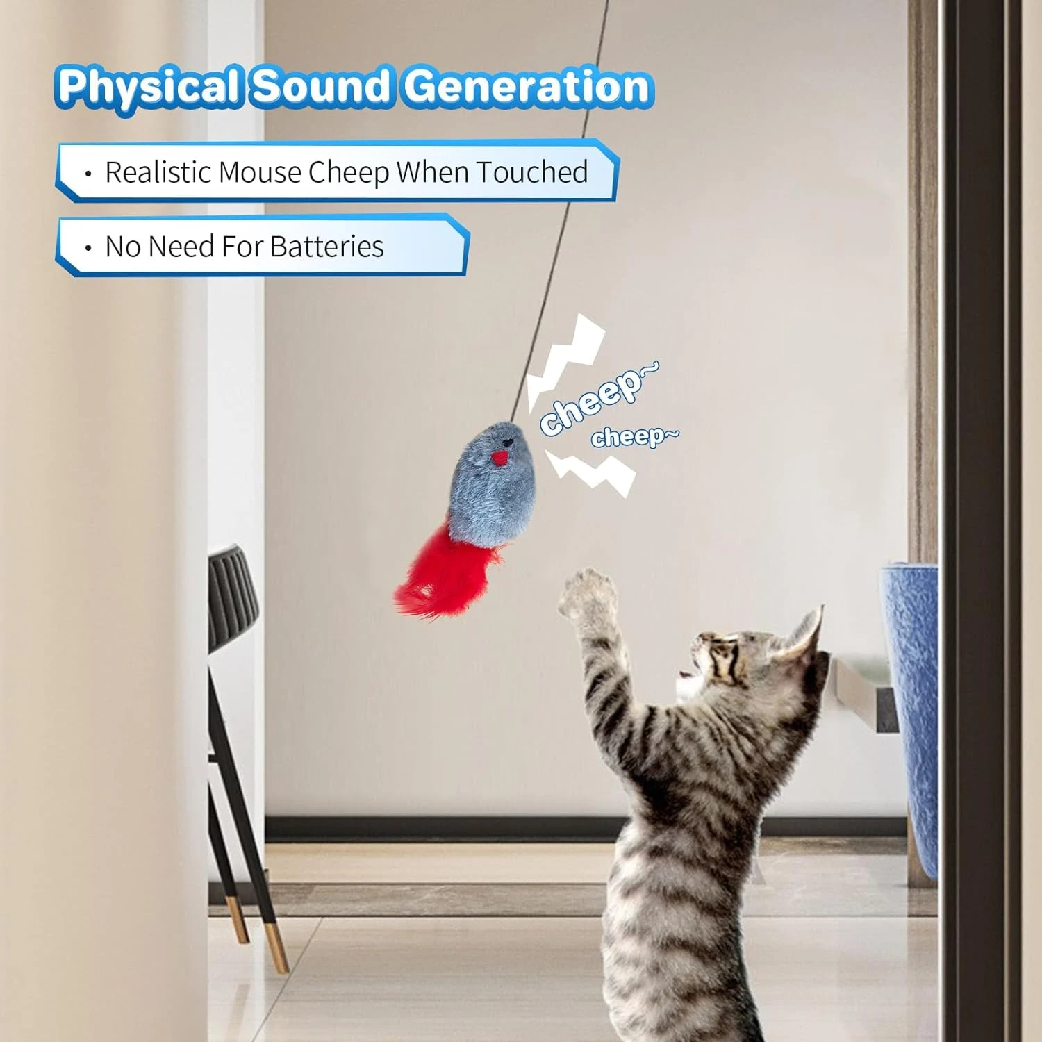 

Exciting and Engaging Cat Toy Set for Endless Interactive Fun - Keep Your Feline Friend Entertained with Stimulating Activities